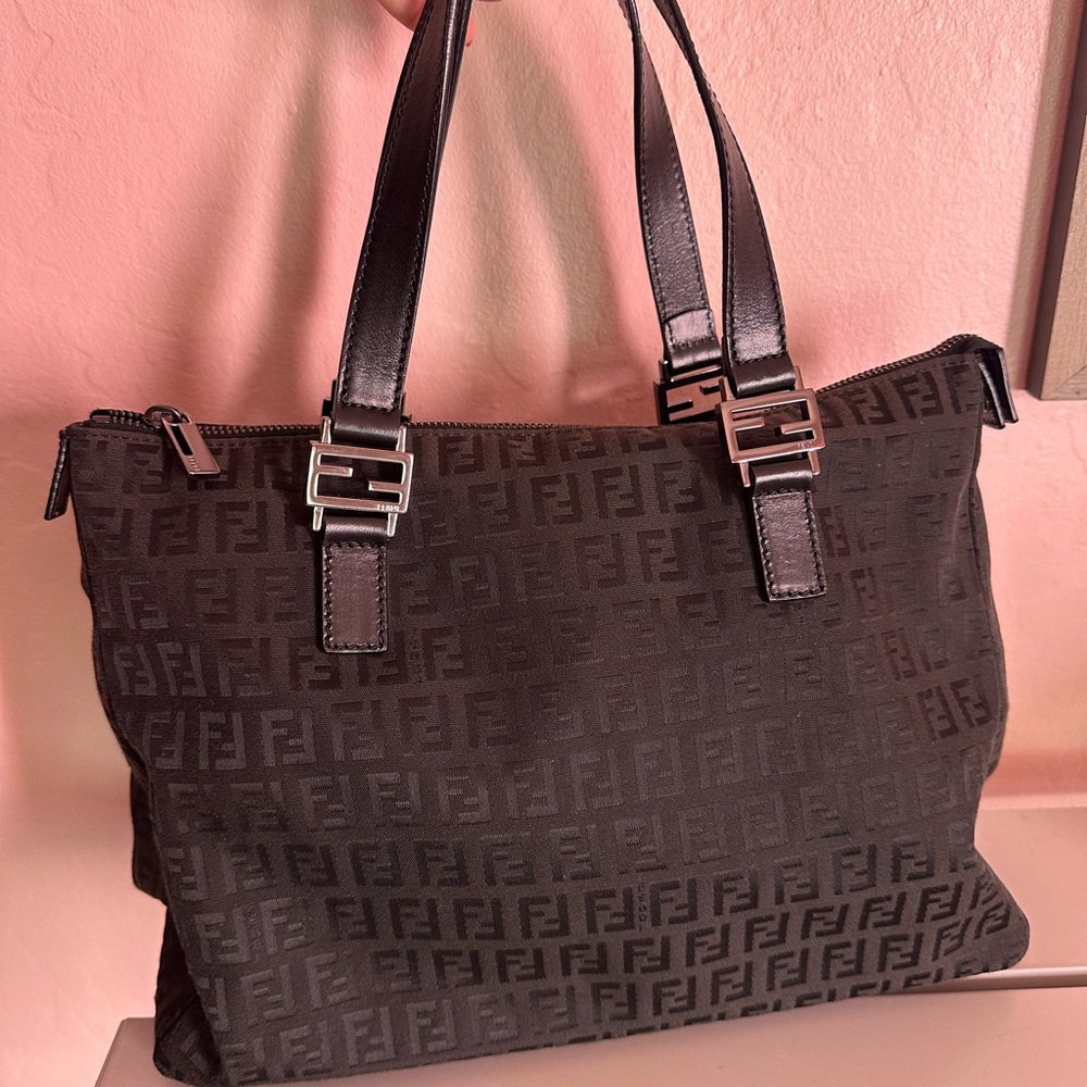 Fendi Dark Brown Monogram Tote